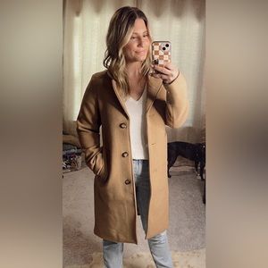 Abercrombie & Fitch Wool Blend Dad Coat